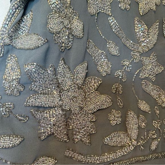 New NWT Lane Bryant Twinset Cardigan Tank Top Beaded Embellishment Blue 14 16 - Picture 5 of 16